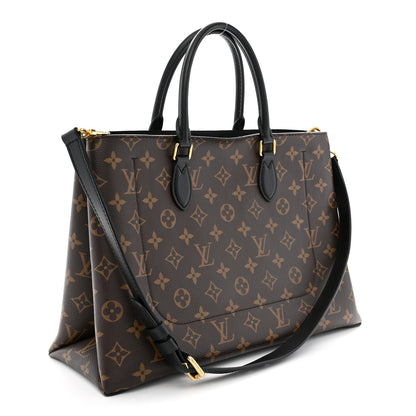 Louis Vuitton Monogram Flower Tote Black 2 of 11