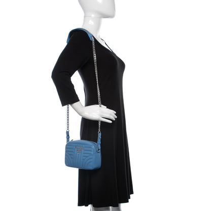 Prada Soft Calfskin Diagramme Crossbody Bag Mare 2 of 9