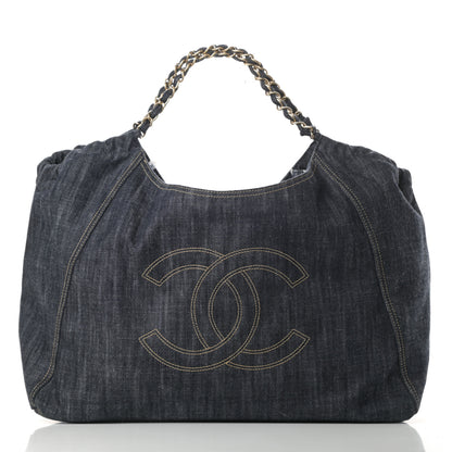 Chanel Denim XL Coco Cabas Tote Blue 1 of 11