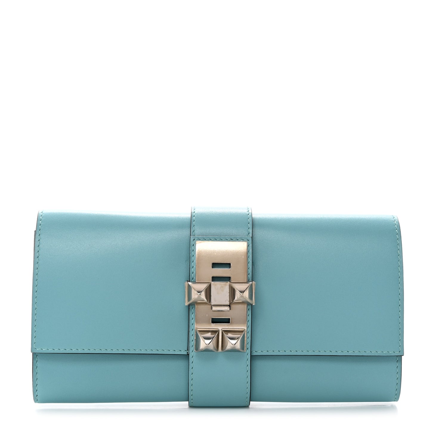 Tadelakt Medor 23 Clutch Bleu Atoll