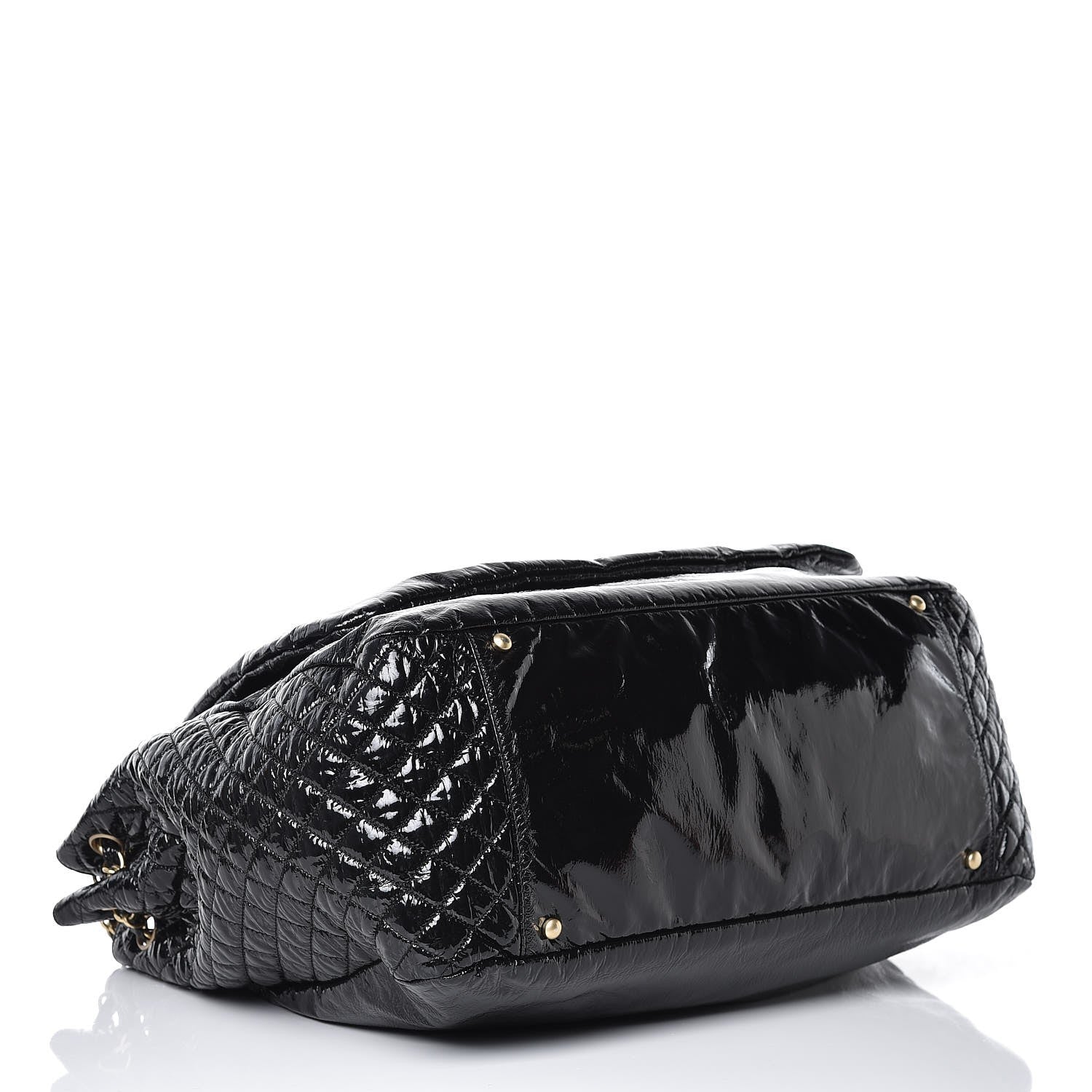Chanel Vinyl XL Rock and Chain Flap Black 4 of 8
