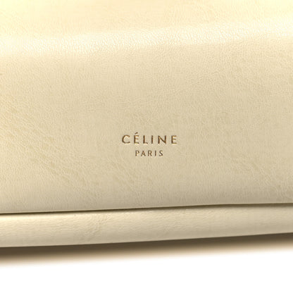 Celine Smooth Calfskin Eyelet Small Top Handle Bag White 6 of 11