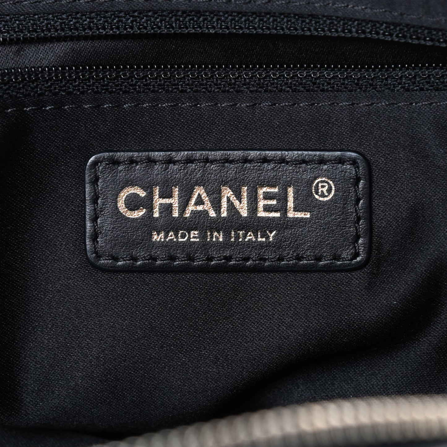 Lambskin Quilted Travel Flap Tote Black