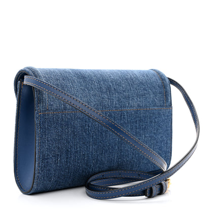 Versace Denim La Medusa Wallet On Strap Navy Blue 3 of 10