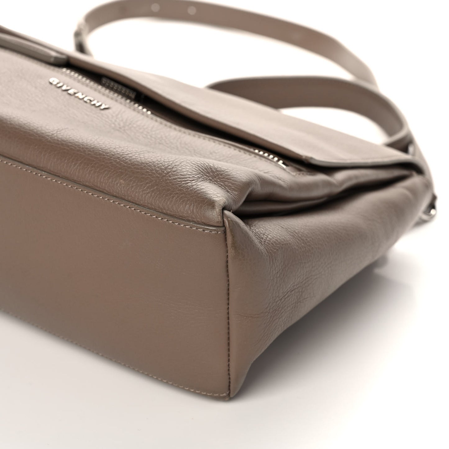 Calfskin Small Pandora Pure Flap Bag Mastic