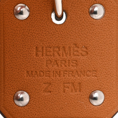 Hermes Palladium Plated Swift As De Coeur Necklace Etoupe 3 of 3