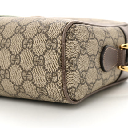 Gucci GG Supreme Monogram Web Small Ophidia Shoulder Bag Brown 10 of 11