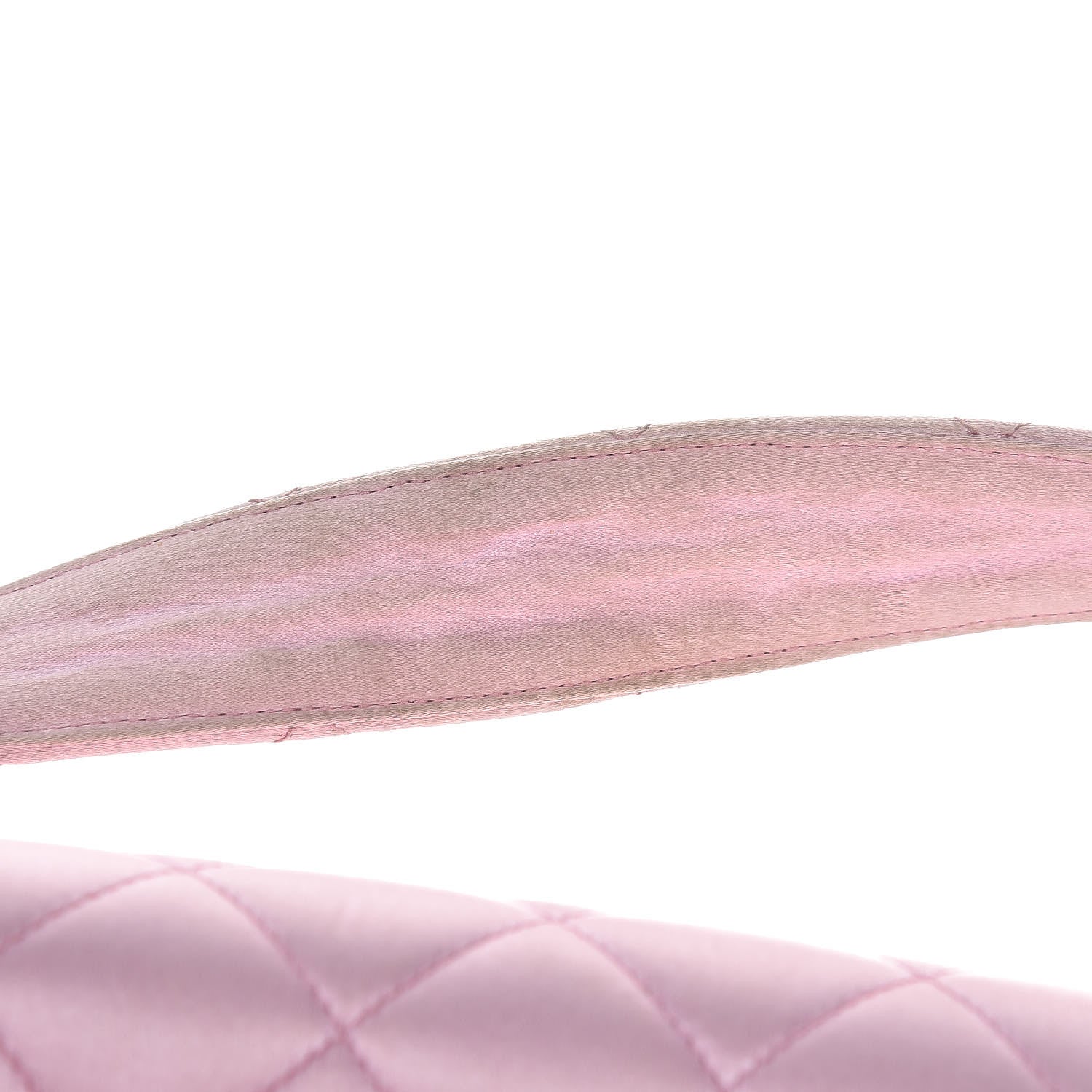Chanel Satin Quilted Evening Bag Pink 9 of 18