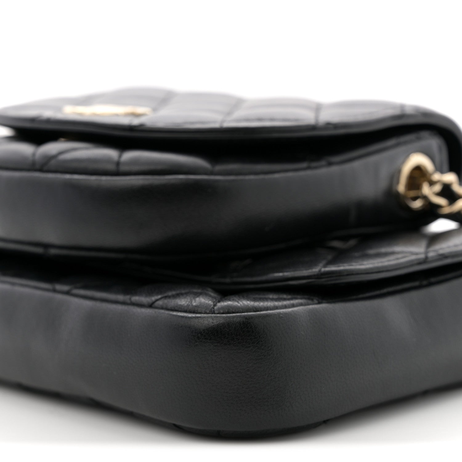 Chanel Lambskin Quilted Side Packs Black 11 of 14