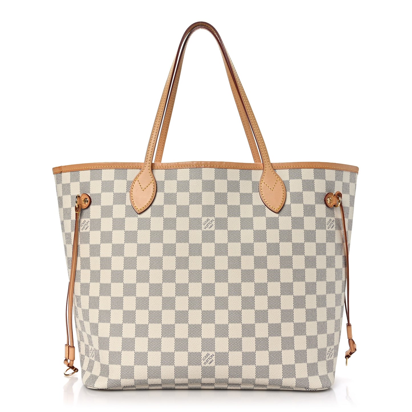 Damier Azur Neo Neverfull MM Rose Ballerine