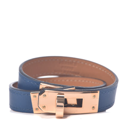 Hermes Swift Kelly Double Tour Bracelet T1 Deep Bleu 1 of 5