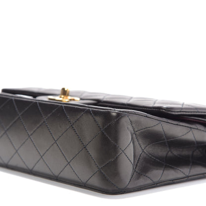 Chanel Lambskin Quilted Medium Double Flap Black 8 of 12