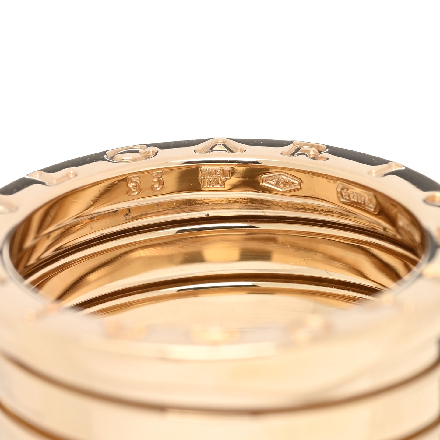 18K Yellow Gold B.Zero1 Five-Band Anniversary Ring 53 6.25