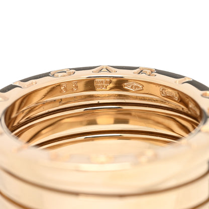 Bulgari 18K Yellow Gold B.Zero1 Five-Band Anniversary Ring 53 6.25 4 of 5