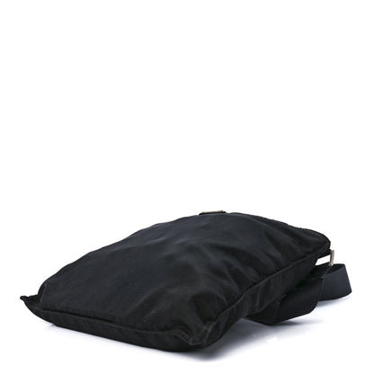 Prada Tessuto Nylon Flat Messenger Bag Black 9 of 11