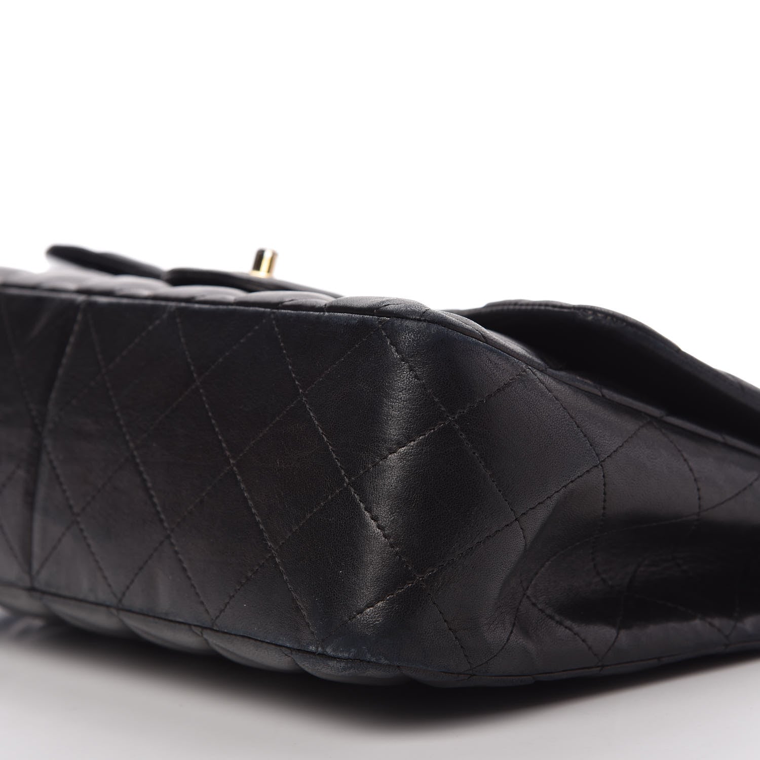 Chanel Lambskin Quilted Jumbo Single Flap Black 7 of 12