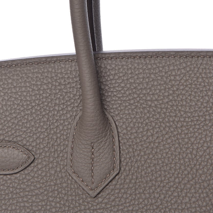 Hermes Togo Birkin 30 Etain 13 of 38