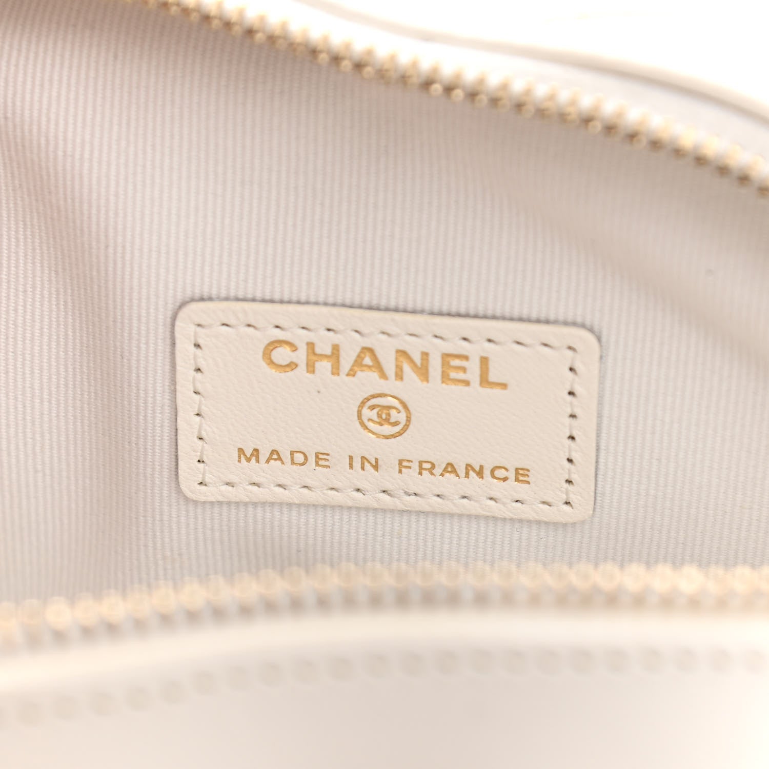 Chanel Lambskin Quilted CC In Love Heart Clutch With Chain White 6 of 11