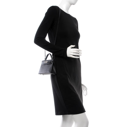 Hermes Epsom Mini Kelly Sellier 20 Black 2 of 29