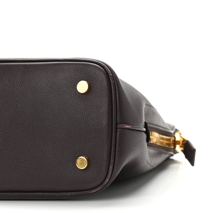 Tom Ford Pebbled Calfskin Medium Jennifer Zip Tote Wine 9 of 13
