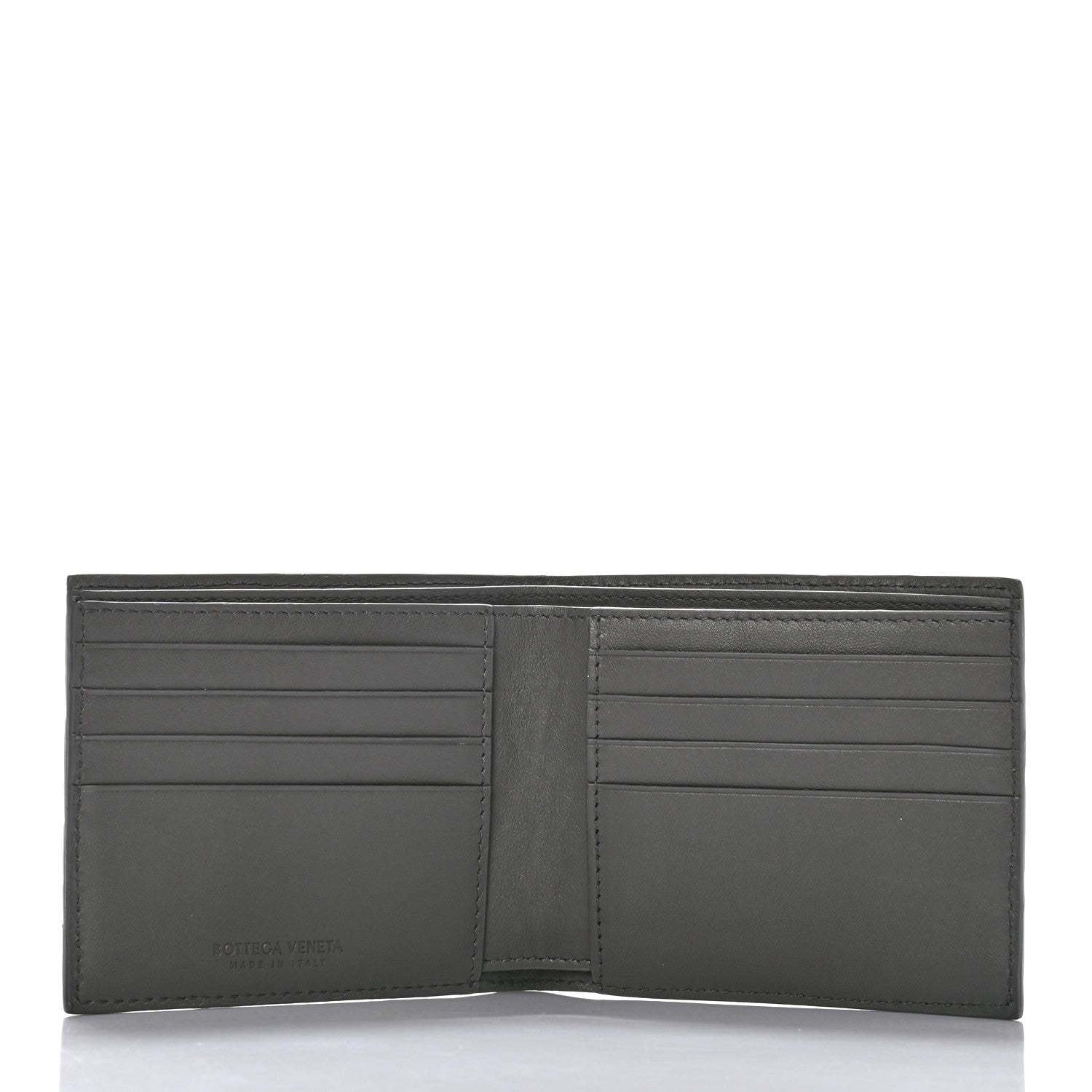 Bottega Veneta Nappa Maxi Intrecciato Bi-Fold Wallet Light Graphite 5 of 6