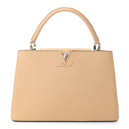 Louis Vuitton Taurillon Capucines MM Dune 1 of 10