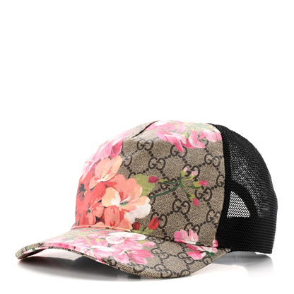 Gucci GG Supreme Monogram Blooms Baseball Hat M Beige Multicolor 1 of 11