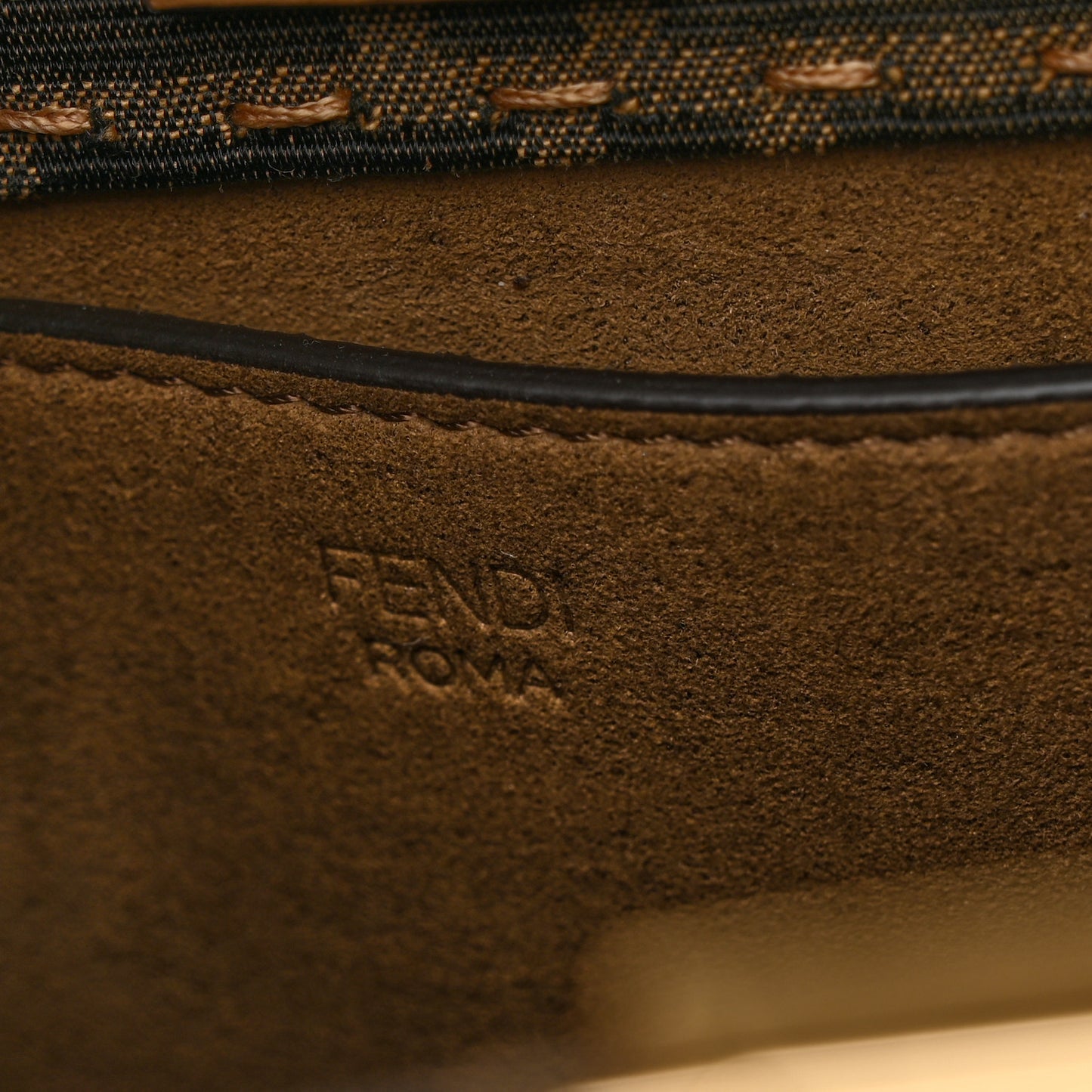 Fabric Jacquard FF 1974 Logo Small Fendi Sunshine Shopper Tote Tobacco Moro Sand