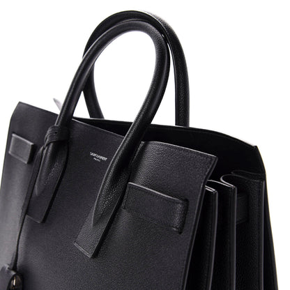 Saint Laurent Grained Calfskin Small Sac De Jour Black 11 of 13