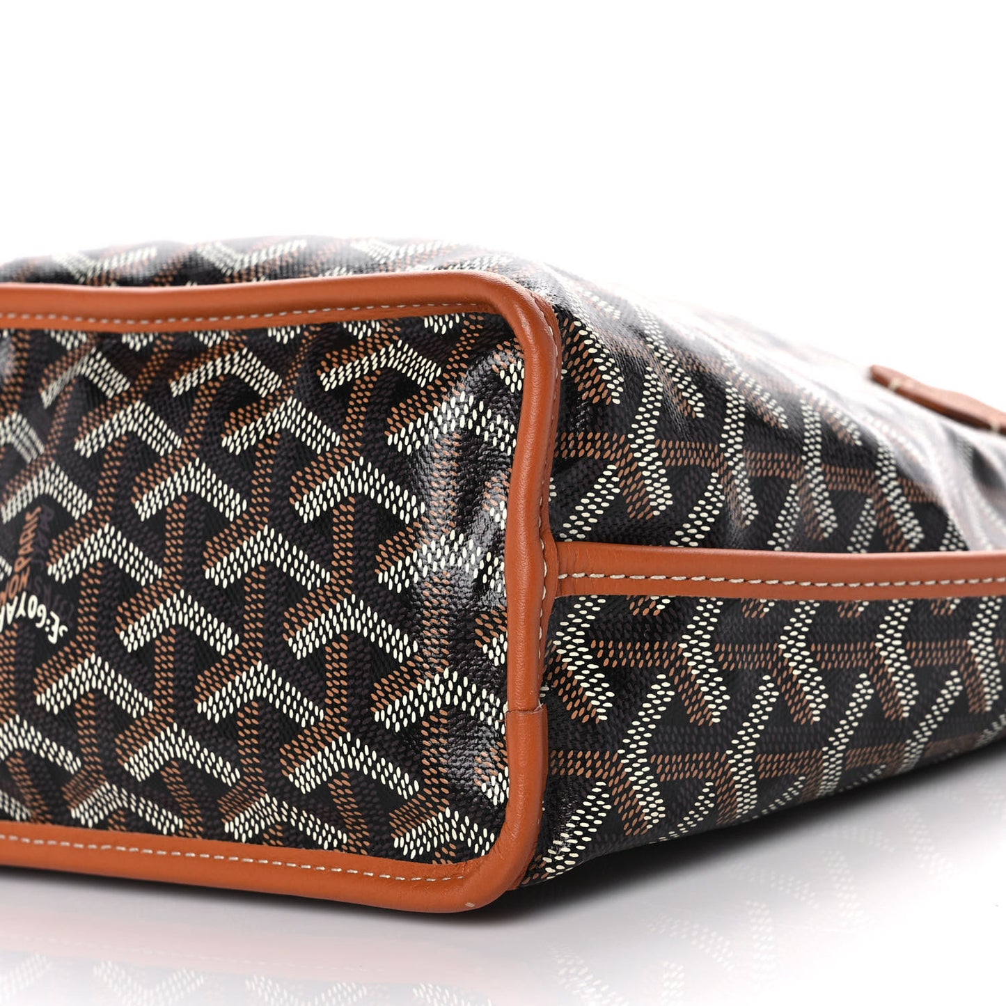 Goyardine Reversible Mini Anjou Black Gold