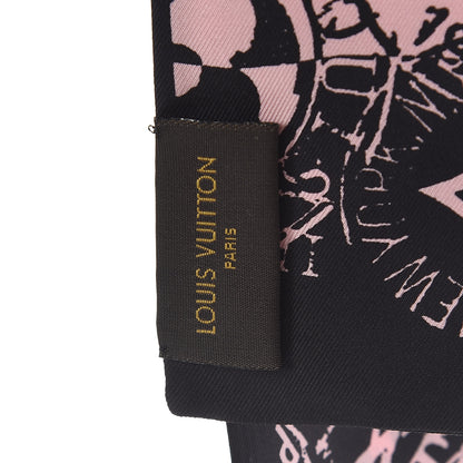 Louis Vuitton Silk Boarding Bandeau Black Pink 4 of 4