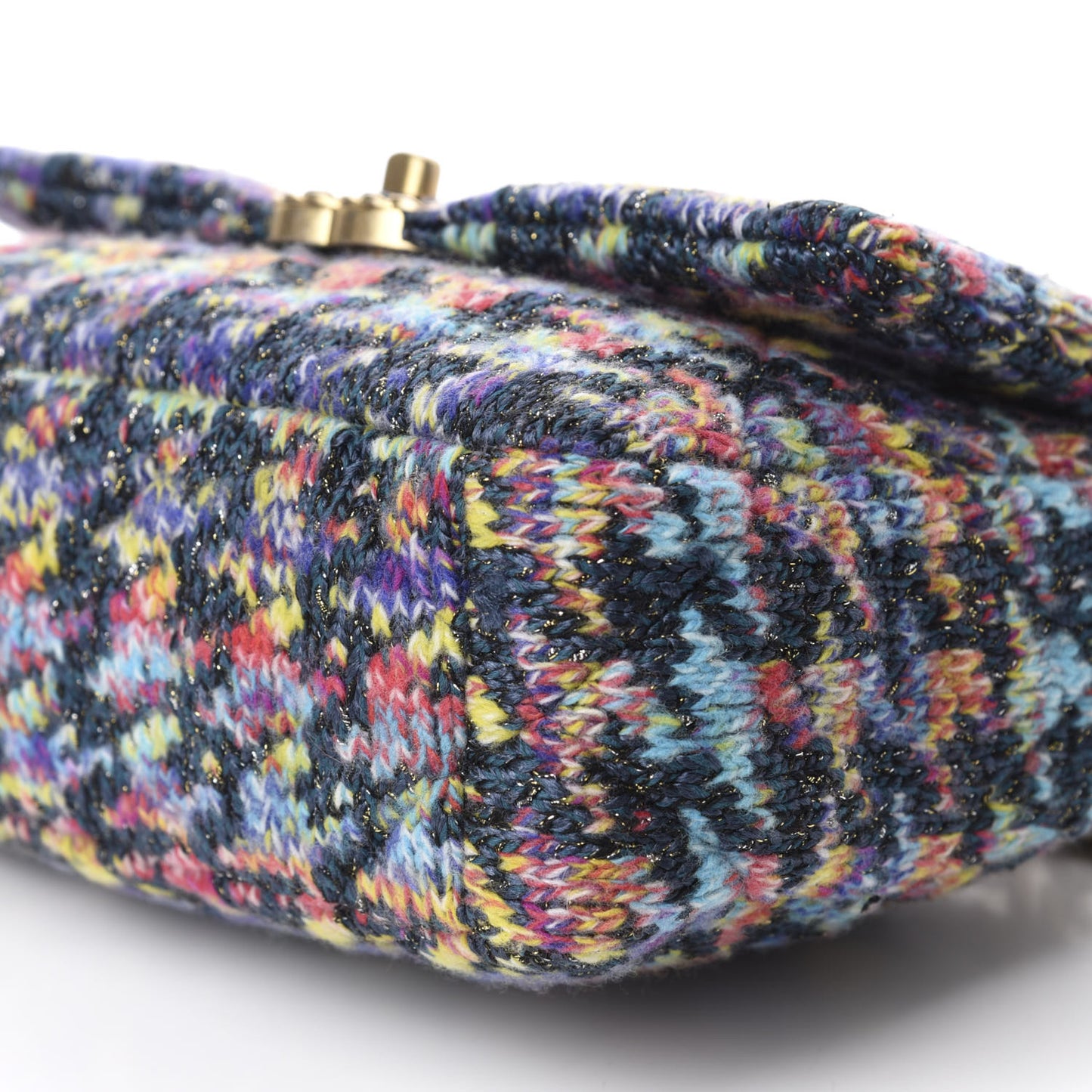 Tweed Quilted Medium Chanel 19 Flap Dark Multicolor