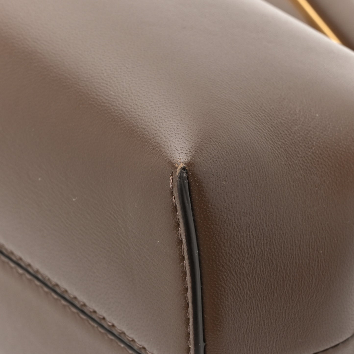 Shiny Nappa Midi Fendi First Dark Coffee