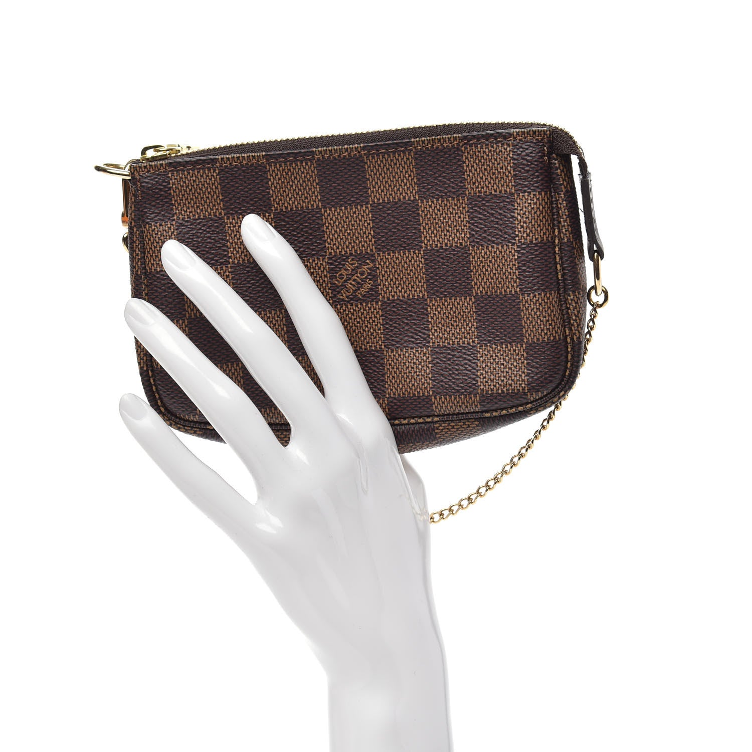 Louis Vuitton Damier Ebene Mini Pochette Accessories 2 of 10