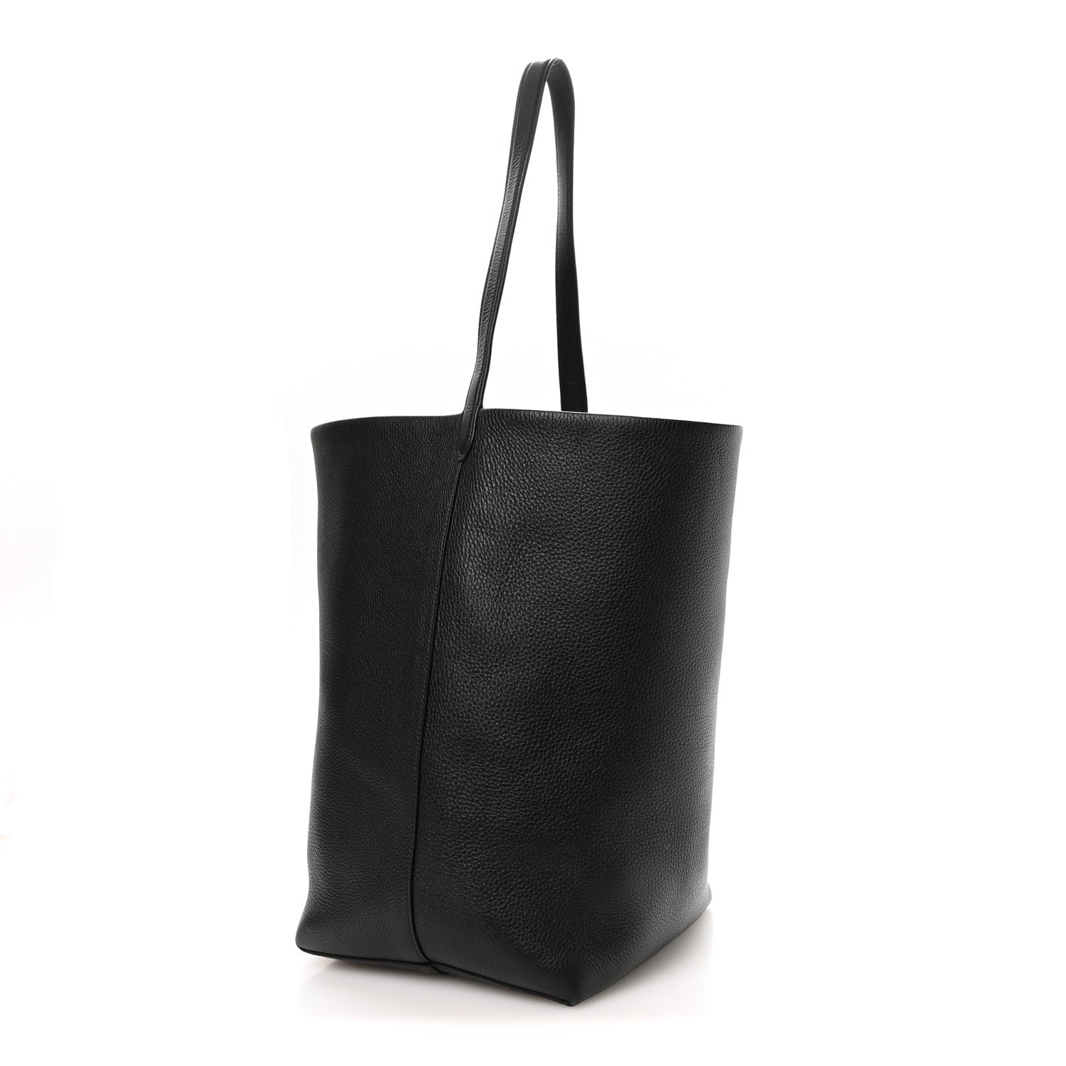 The Row Grained Calfskin Large N/S Park Tote Black 3 of 9
