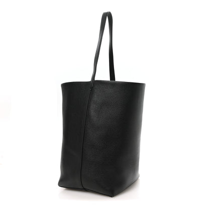 The Row Grained Calfskin Large N/S Park Tote Black 3 of 9