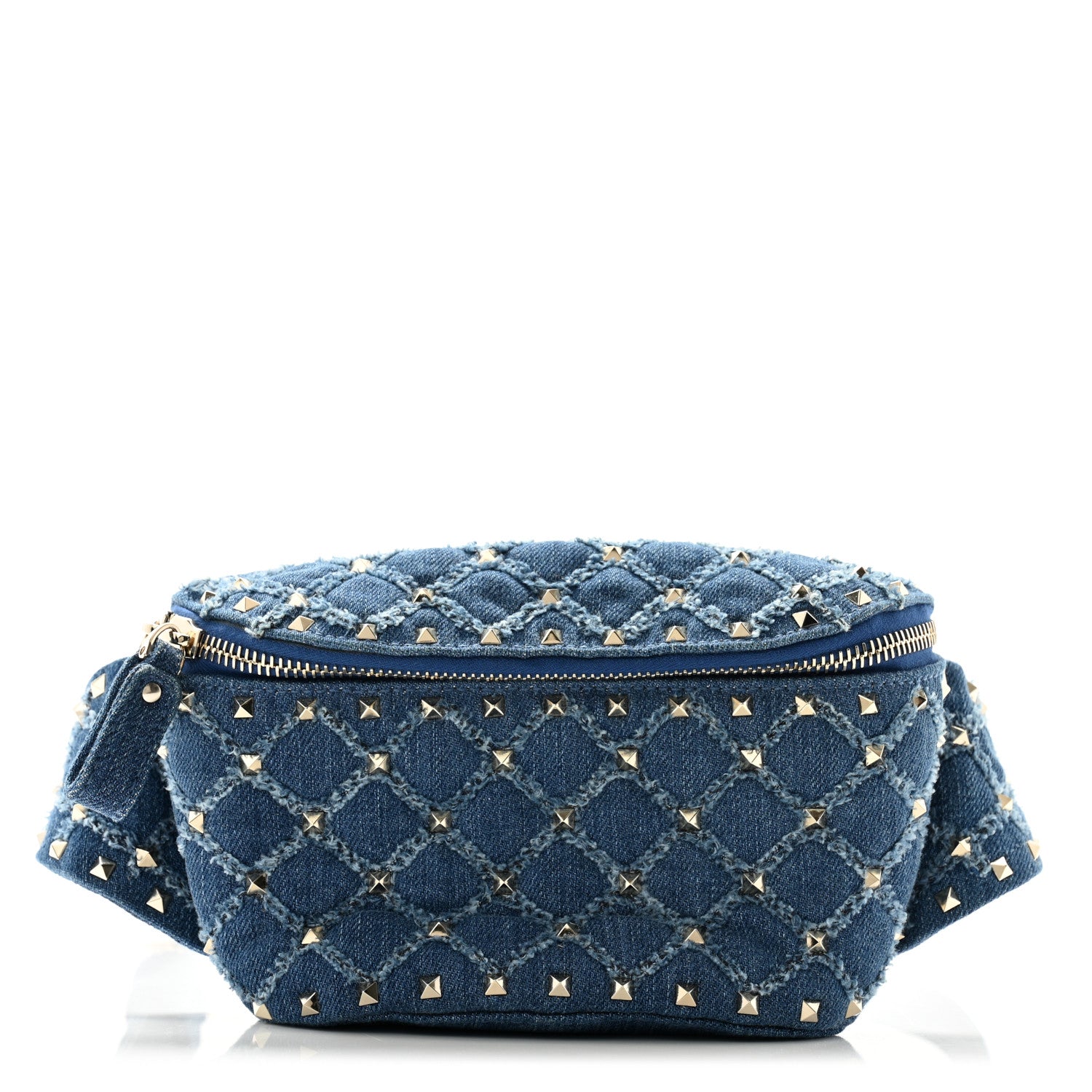 Valentino Garavani Denim Rockstud Spike Belt Bag Denim 1 of 9