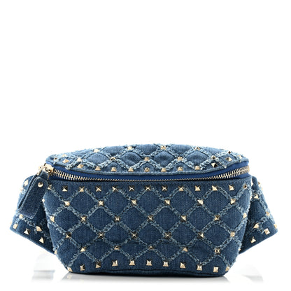 Valentino Garavani Denim Rockstud Spike Belt Bag Denim 1 of 9