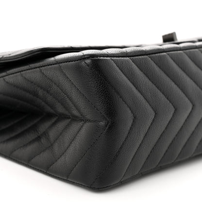 Chanel Sheepskin Chevron Quilted 2.55 Reissue 226 Flap So Black 9 of 12