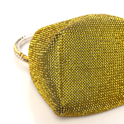 Jimmy Choo Satin Crystal Embellished Bon Bon Bag Yellow 8 of 9