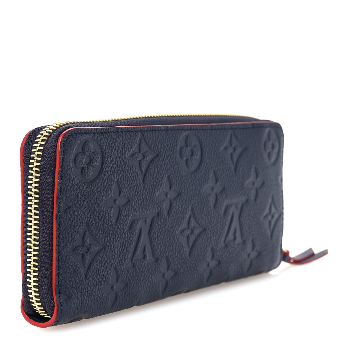 Empreinte Clemence Wallet Marine Rouge