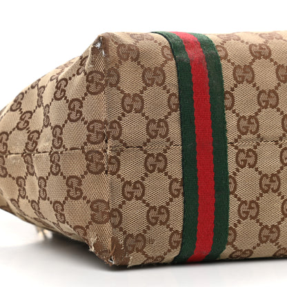 Gucci Monogram Medium Jolicoeur Tote Dark Brown 9 of 13