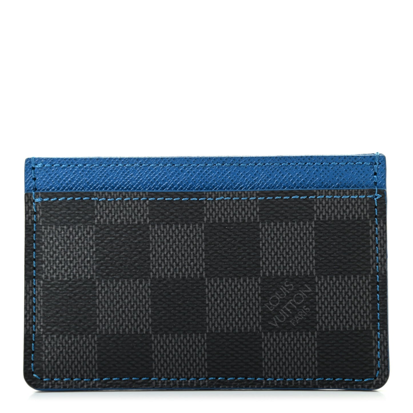 Damier Graphite Card Holder Blue