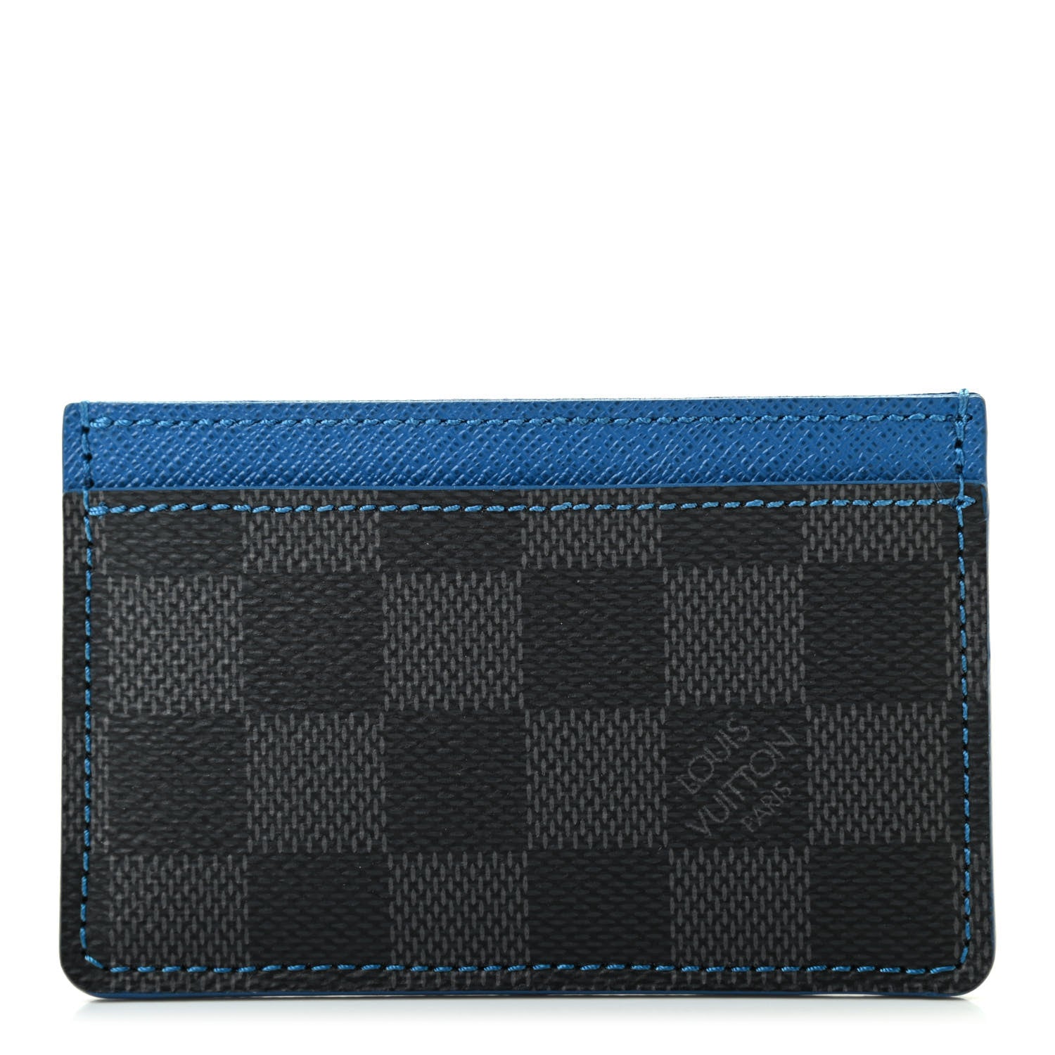 Louis Vuitton Damier Graphite Card Holder Blue 1 of 7