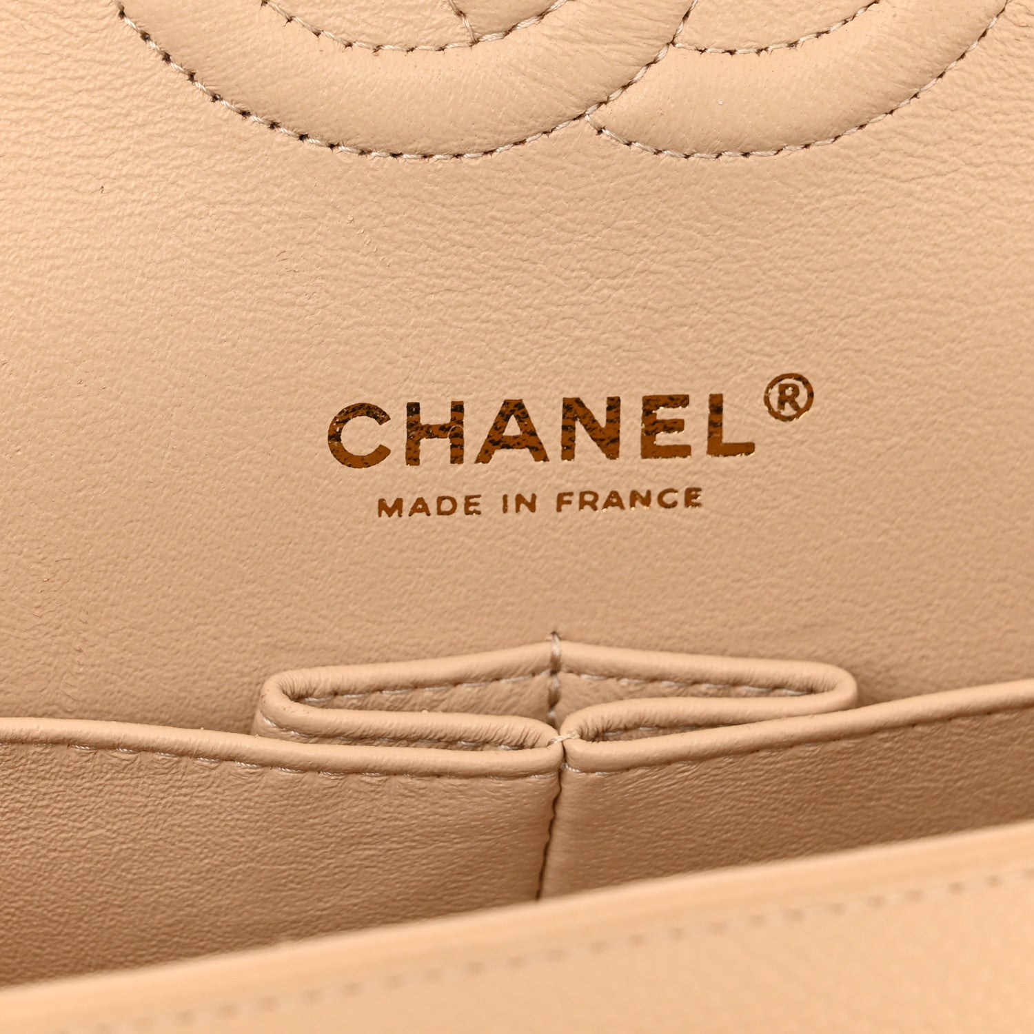 Chanel Caviar Quilted Medium Double Flap Light Beige 6 of 11