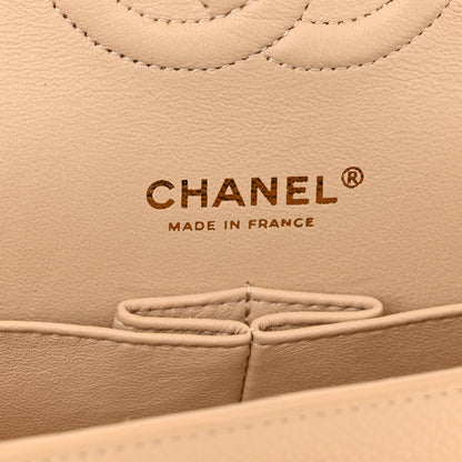 Chanel Caviar Quilted Medium Double Flap Light Beige 6 of 11