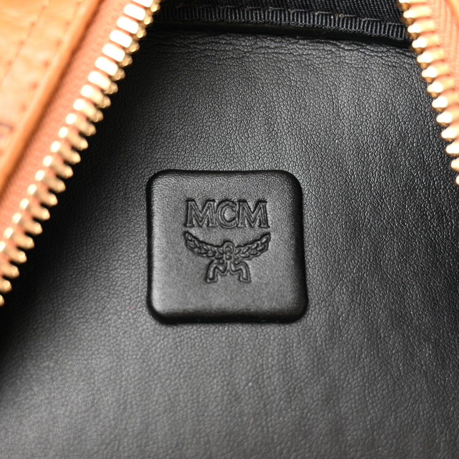MCM Visetos Medium Side Studs Stark Backpack Cognac 6 of 10