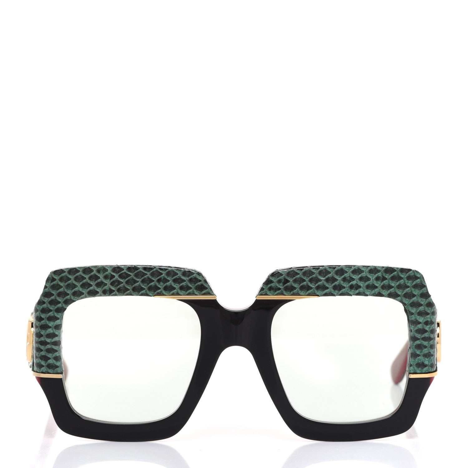 Gucci Snakeskin Acetate Square Sunglasses GG0484S Multicolor 2 of 8