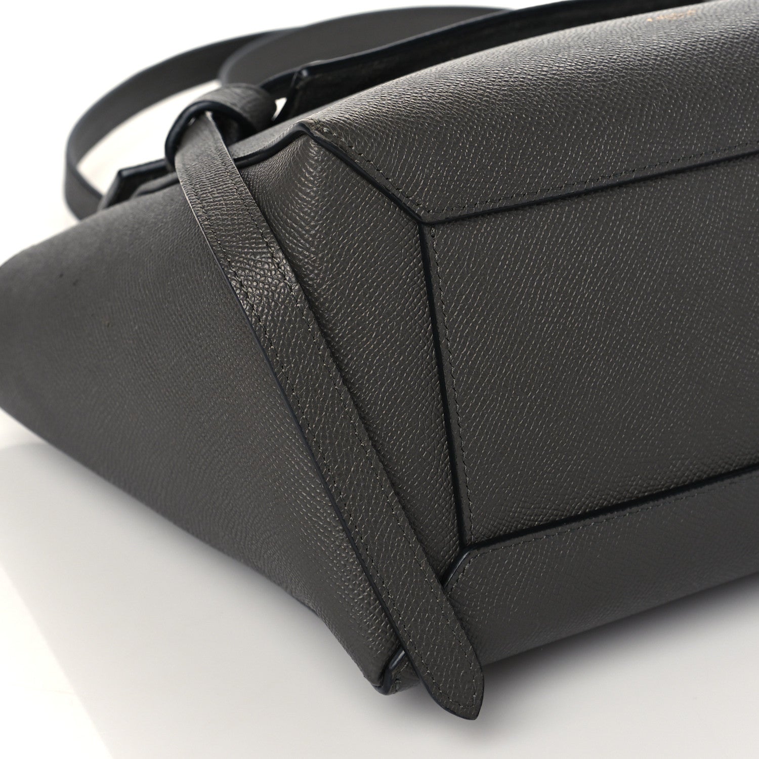 Celine Grained Calfskin Micro Belt Bag Grey 9 of 10