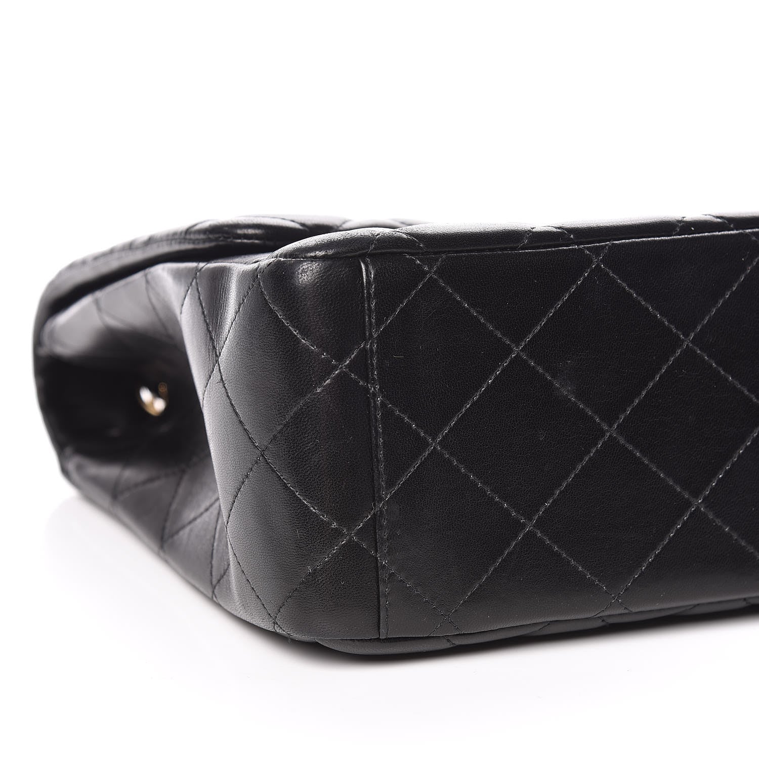 Chanel Lambskin Quilted Maxi Single Flap Black 9 of 14
